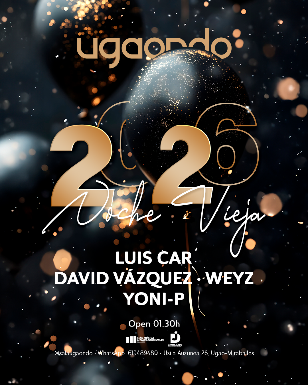 NOCHEVIEJA!!! | Mi., 31. Dez. | UGAONDO, image size:1080x1350