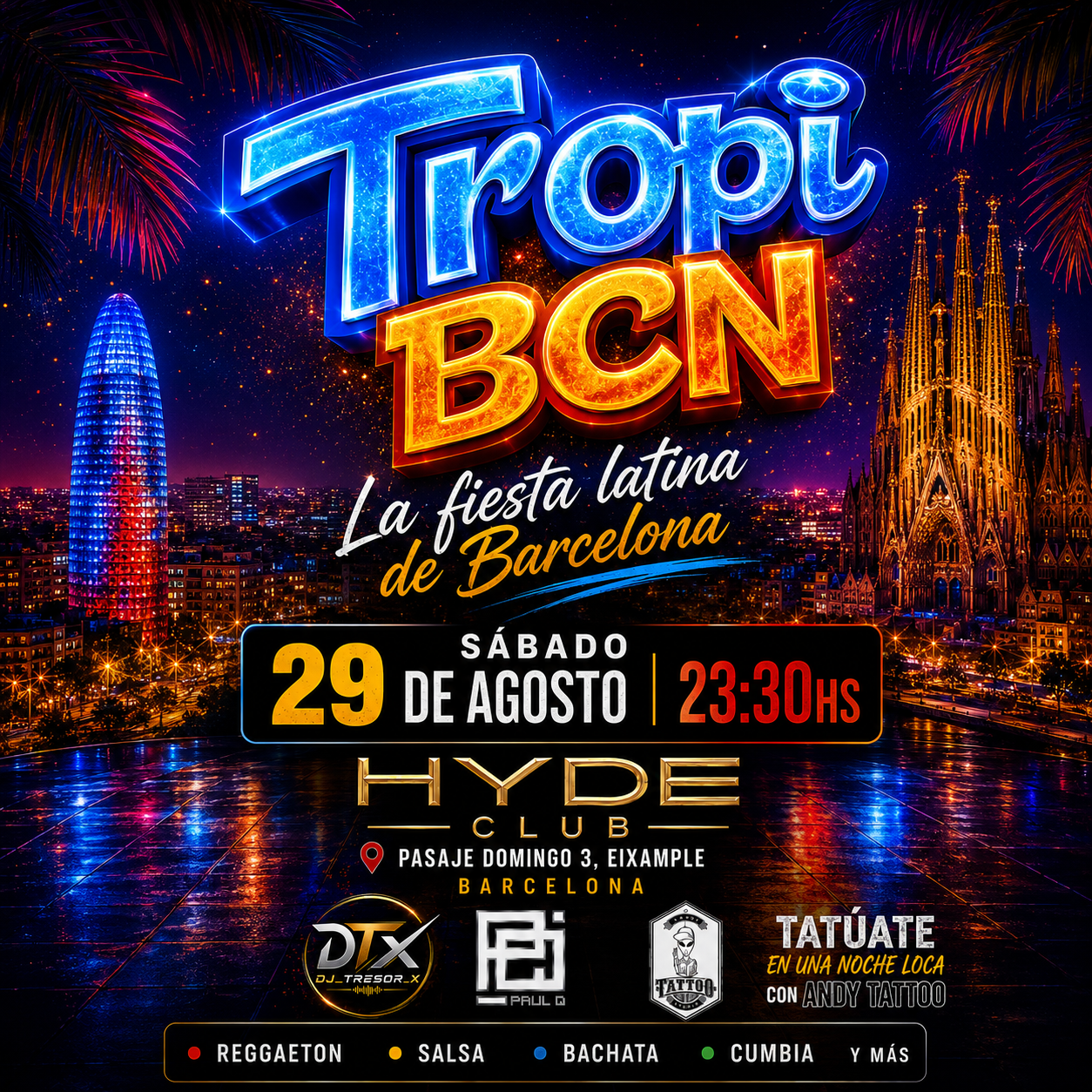 TROPI BCN | La fiesta latina de Barcelona