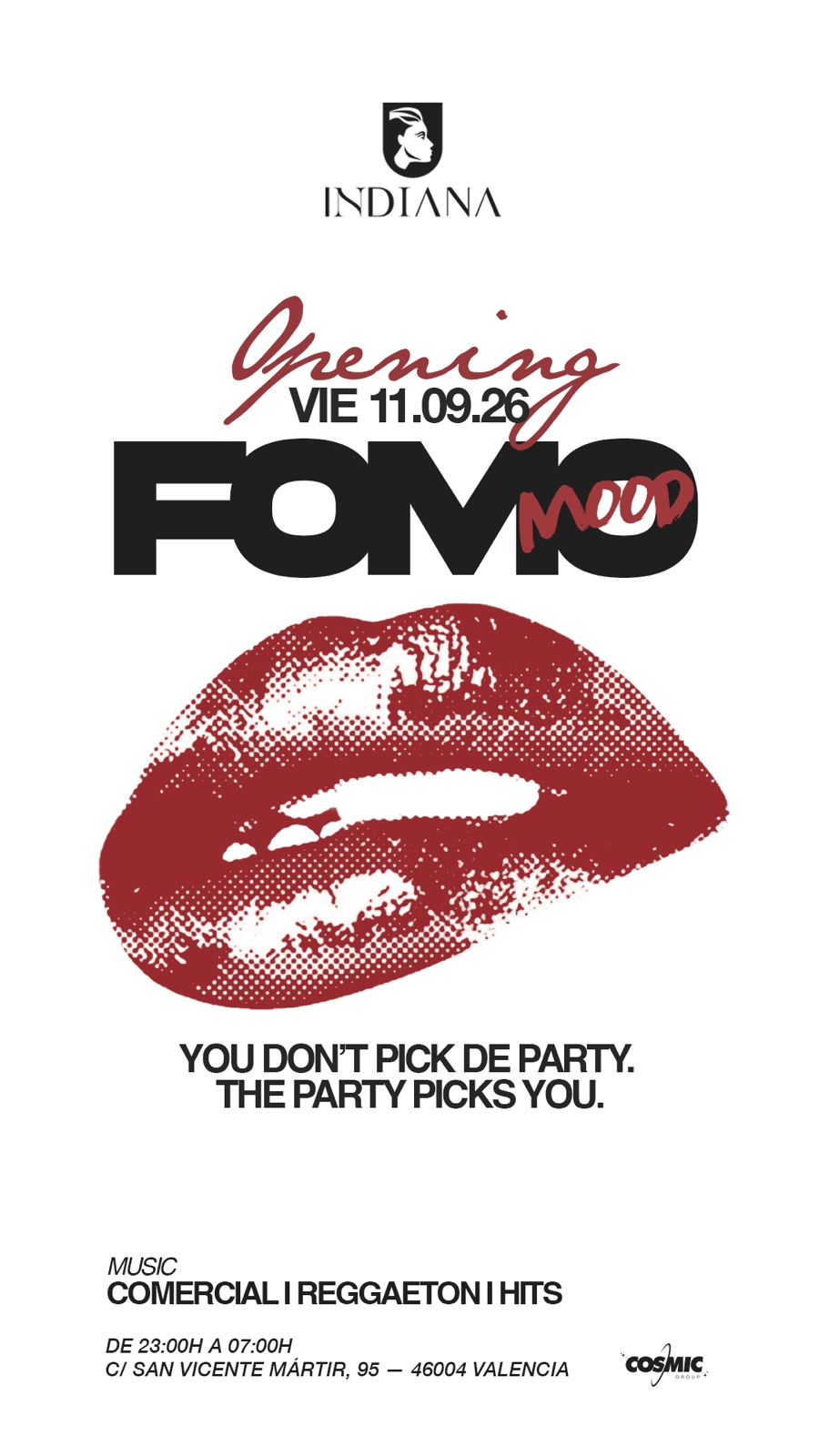 INAUGURACIÓN DE FOMO MOOD | VIERNES DE INDIANA