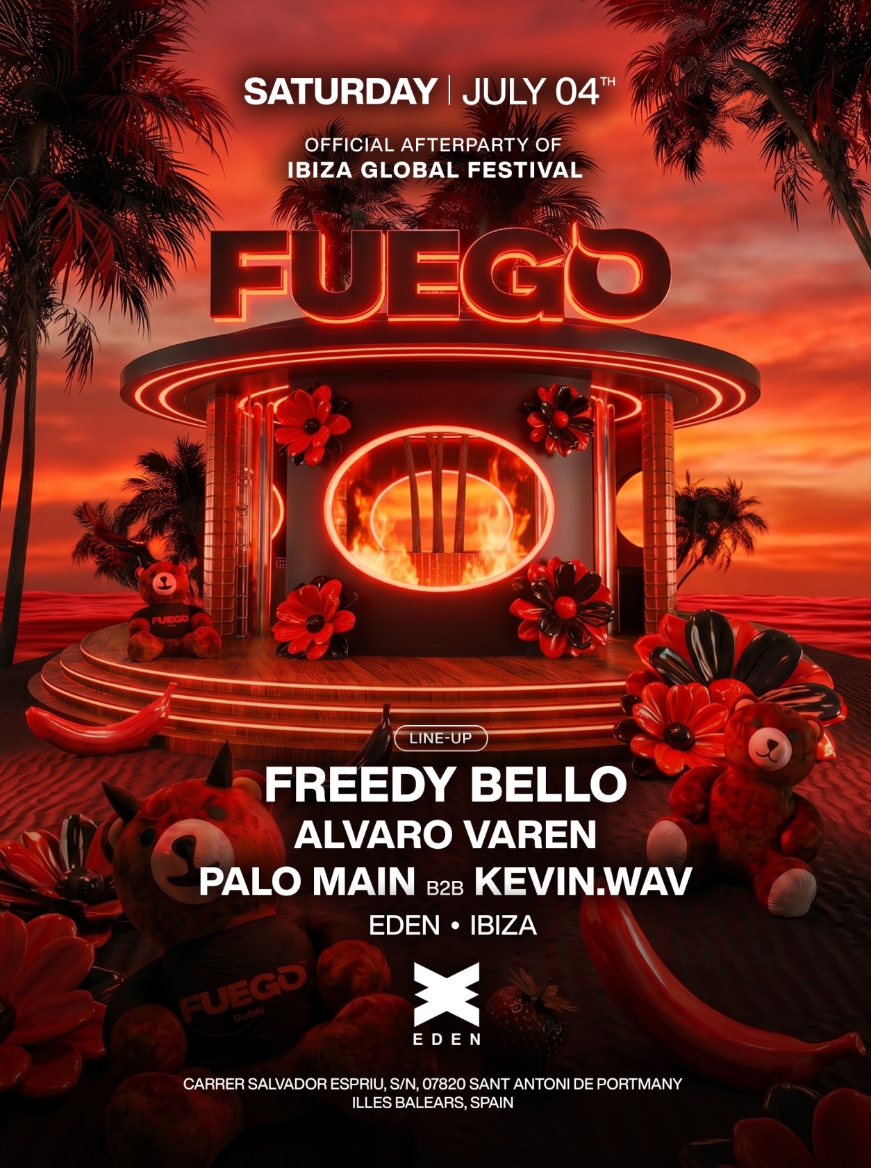 Eden FUEGO - IBIZA GLOBAL FESTIVAL AFTERPARTY