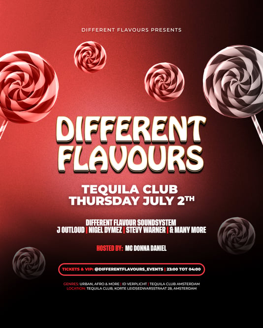 Different Flavours in The Tequila Club, Amsterdam