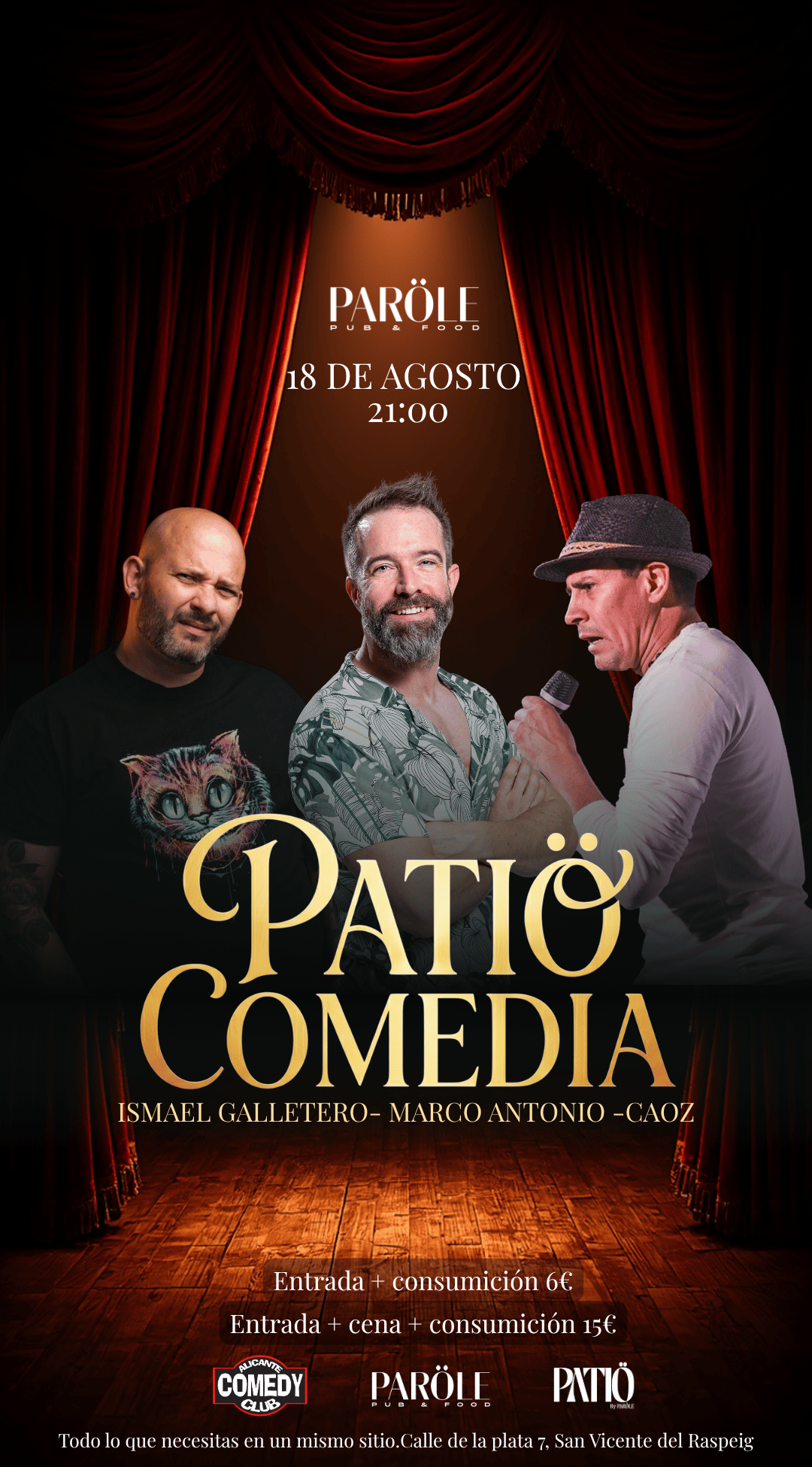 PATIÖ COMEDIA | Alicante Comedy Club