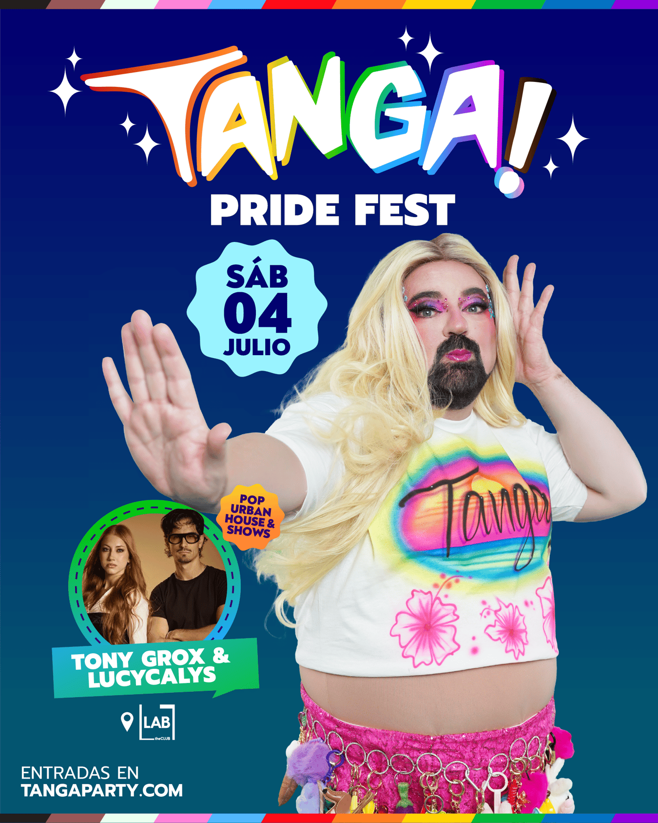 TANGA! PRIDE FEST - Madrid - En LAB theCLUB con Tony Grox & LUCYCALYS