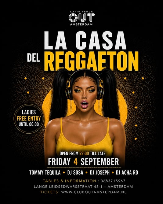 La Casa del Reggaeton in Out, Amsterdam