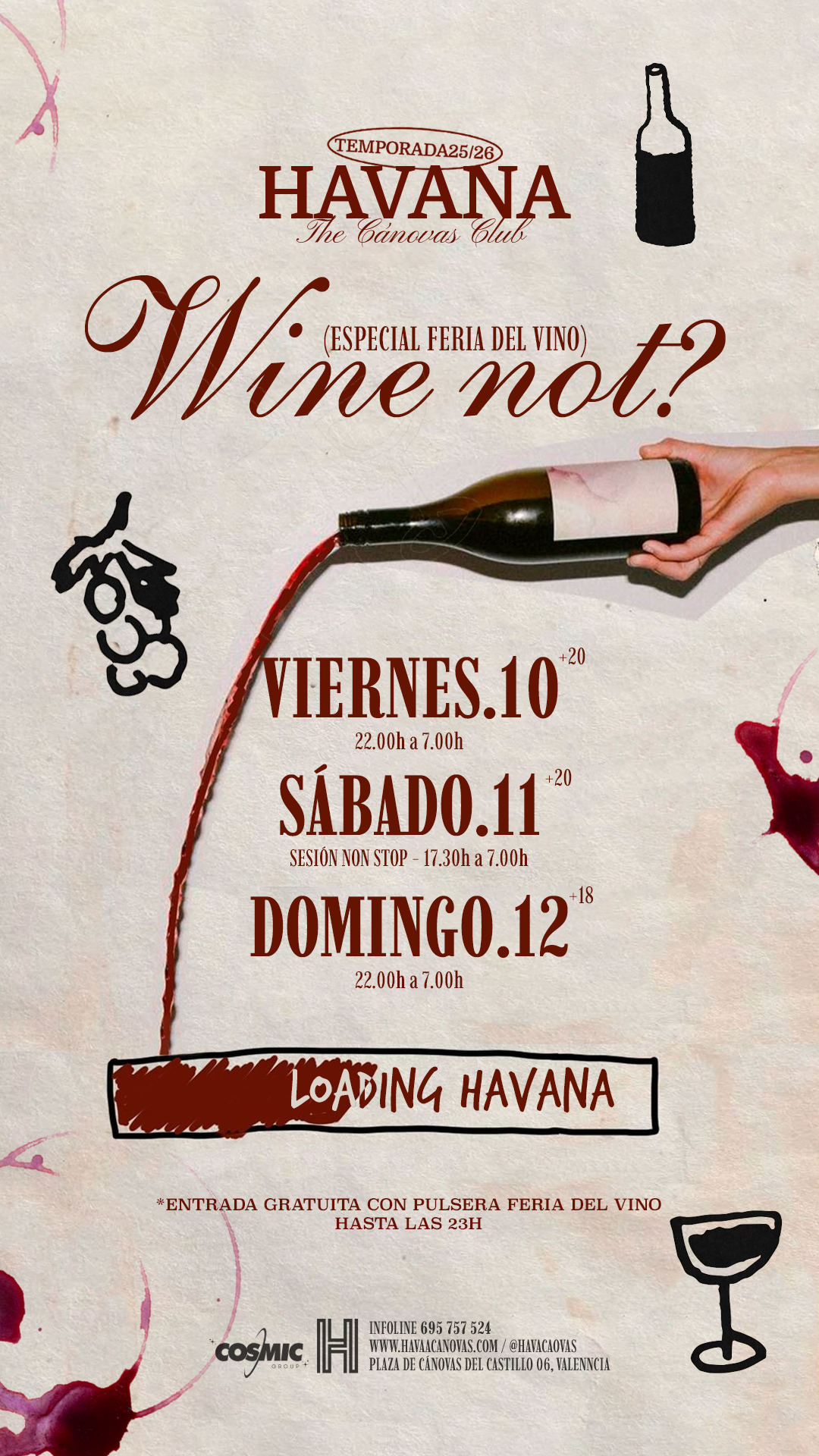 WINE NOT? - VIERNES NOCHE