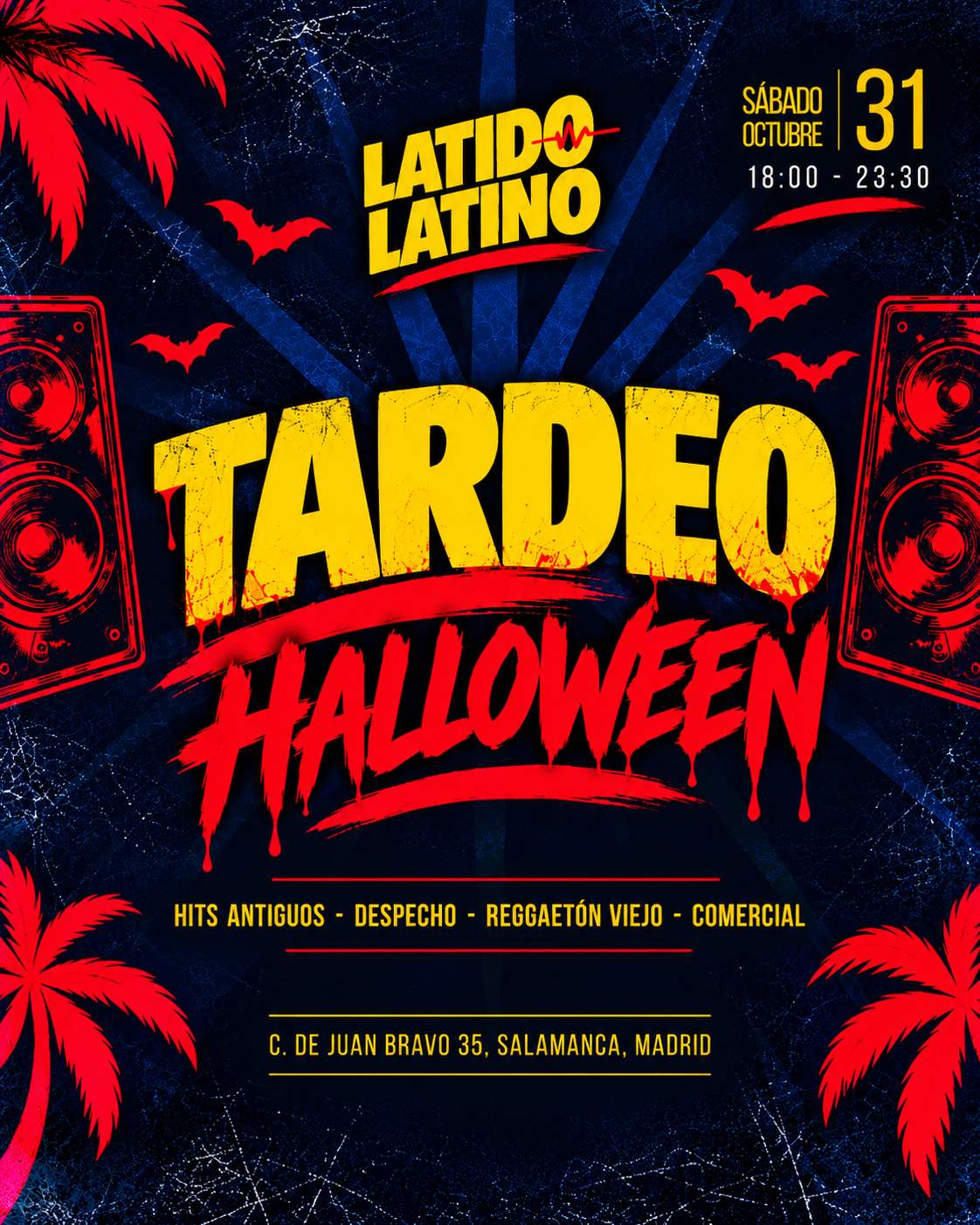 Cartel de Tardeo Halloween - Latido Latino