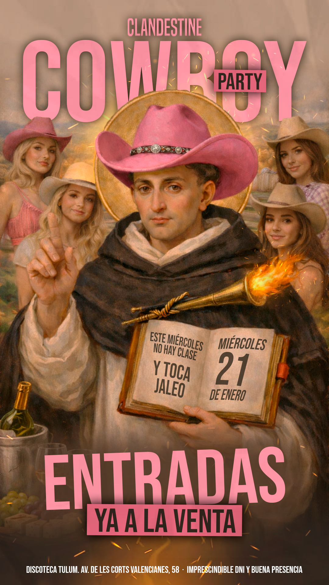 Entradas CLANDESTINE COWBOY PARTY en CLANDESTINE (Valencia) | Fourvenues