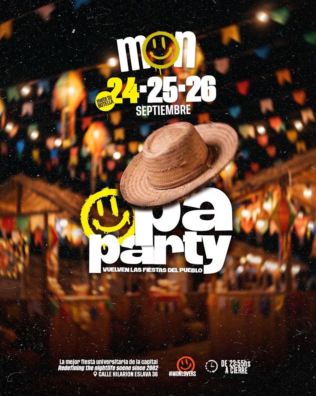 JUEVES MON - METE TU BOTELLA OPÁ PARTY