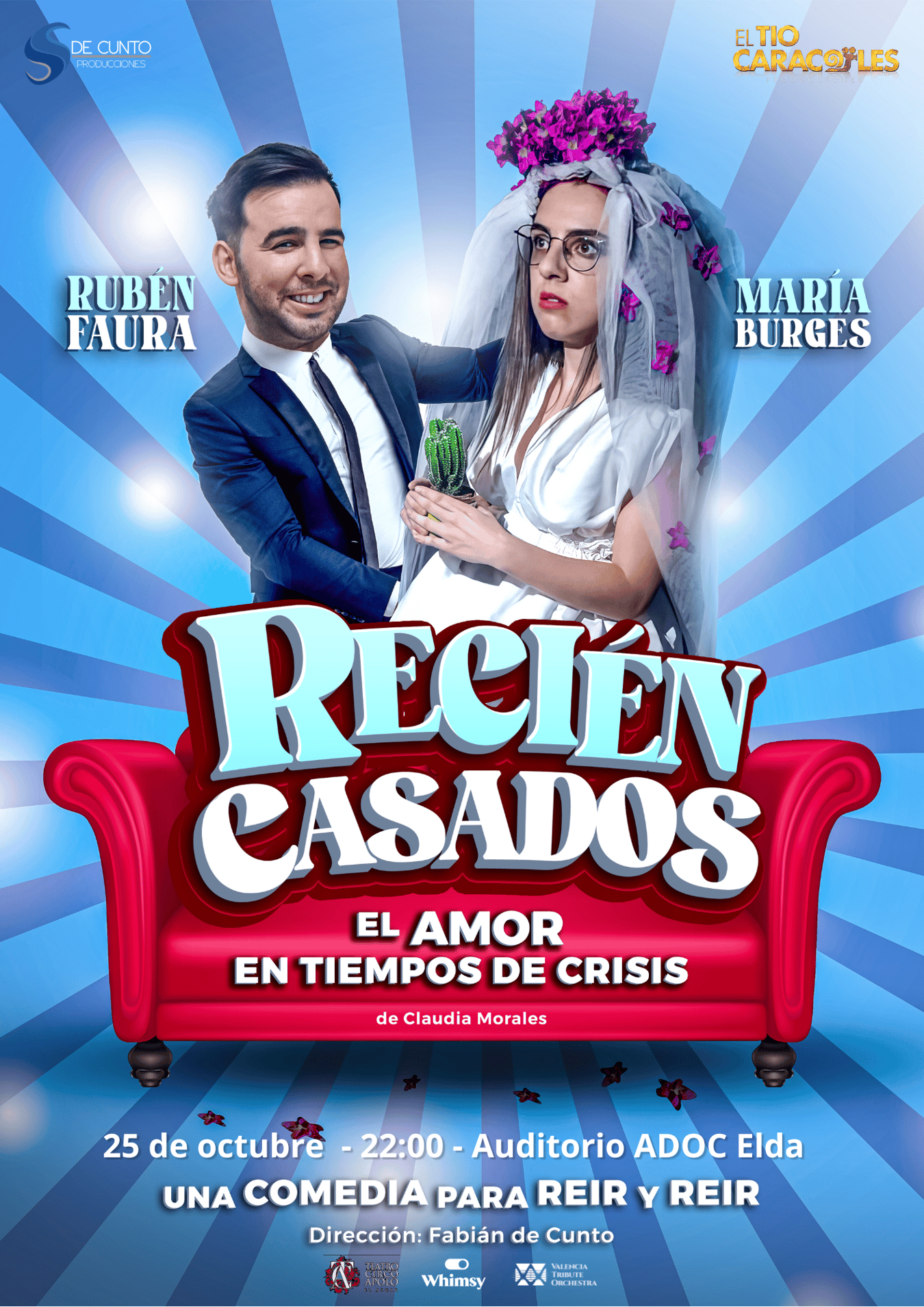 Recién Casados - Auditorio ADOC Elda em WHIMSY PLANS | Bilhetes, listas e  zonas Vip | Fourvenues