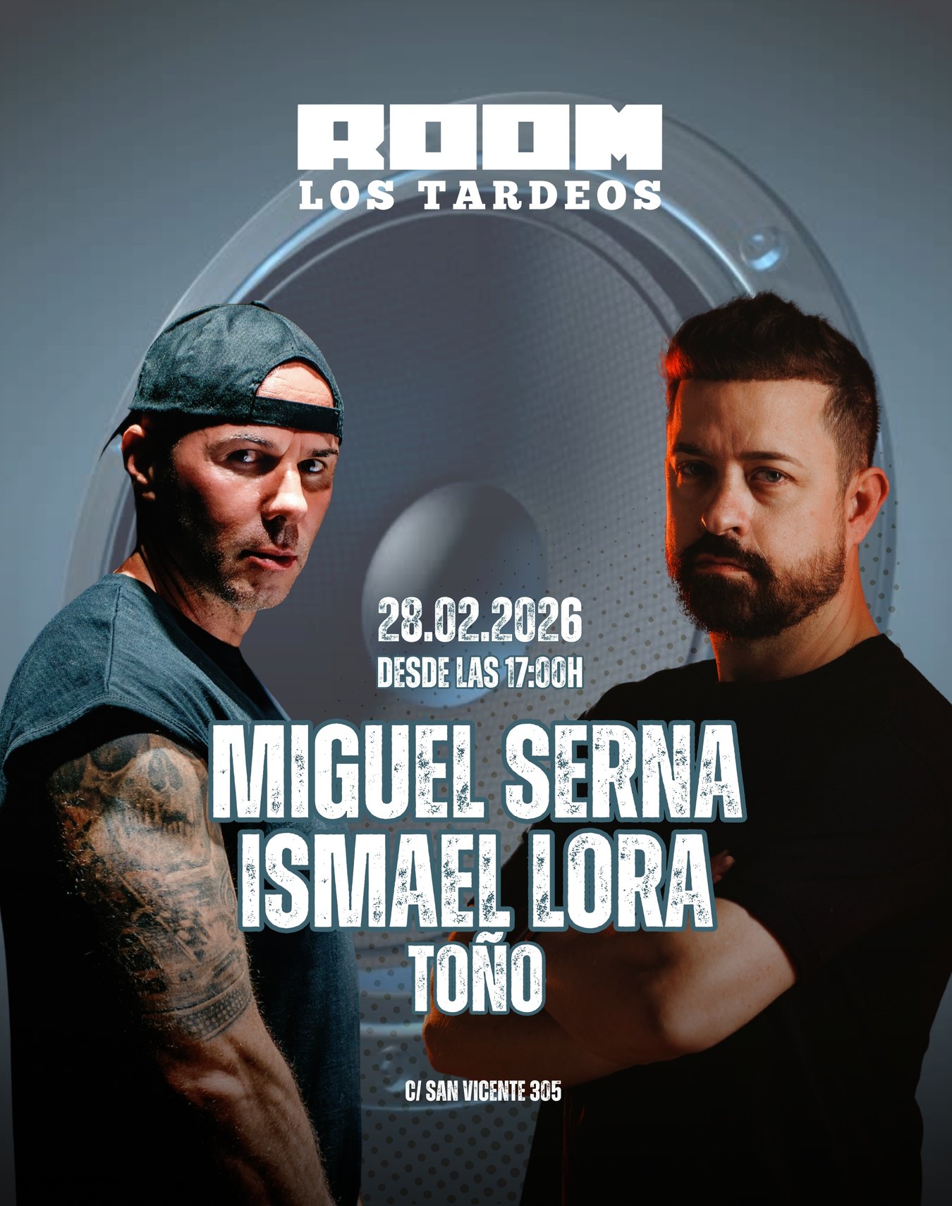 TARDEO MIGUEL SERNA + ISMAEL LORA + TOÑO
