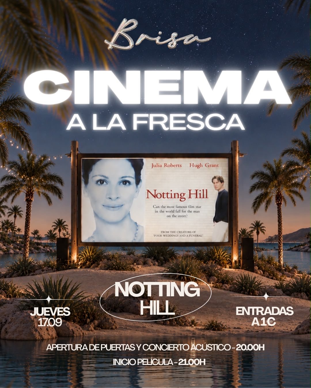 Imagen de Notting Hill - Cinema a la Fresca - Brisa en Plaza John Lenon.